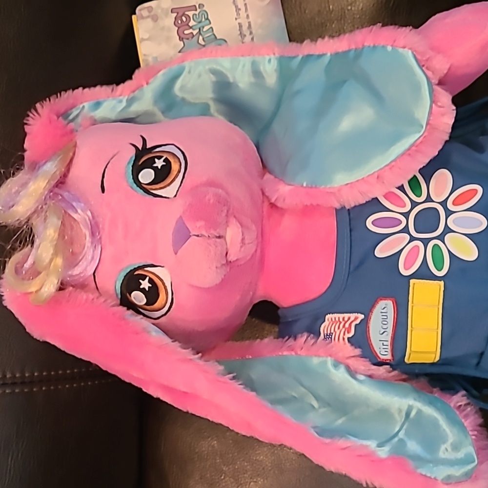 2015 Build-a-bear Honey Girls Risa The Guitarist Bunny NWT Girl Scout Un…